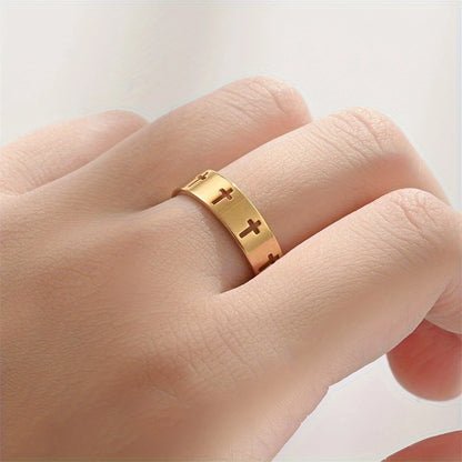 Handmade Cross Ring